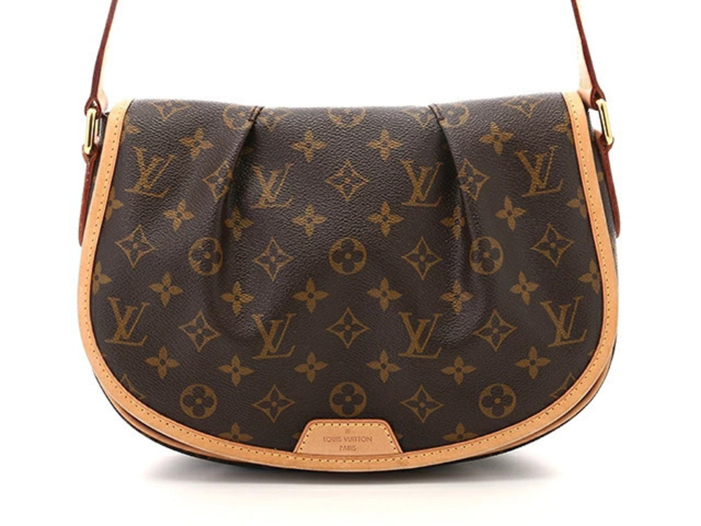 Louis Vuitton Monogram Bag Menilmontant Shoulder Brown